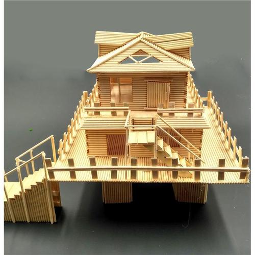 牙签模型雪糕棒diy小房木棒小木棍儿童手工制作沙盘建筑材料模型